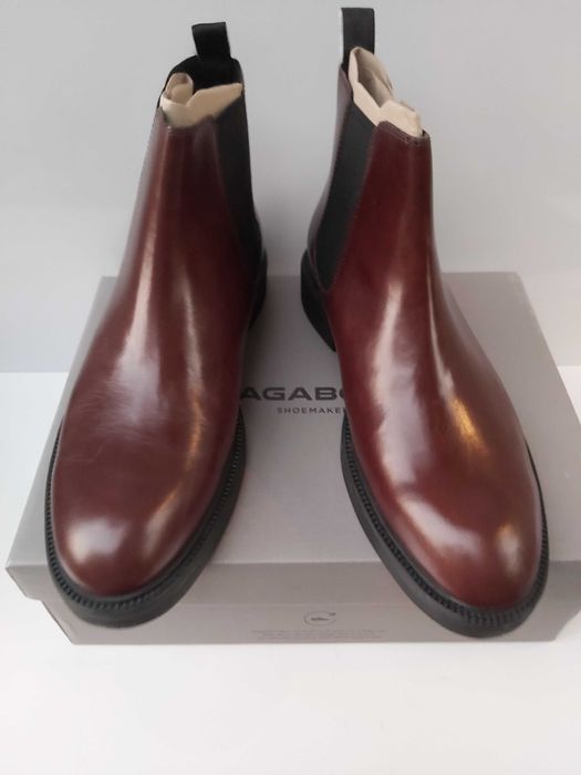 NOWE buty VAGABOND rozmiar 43 brąz botki sztyblety skórzane pólbuty