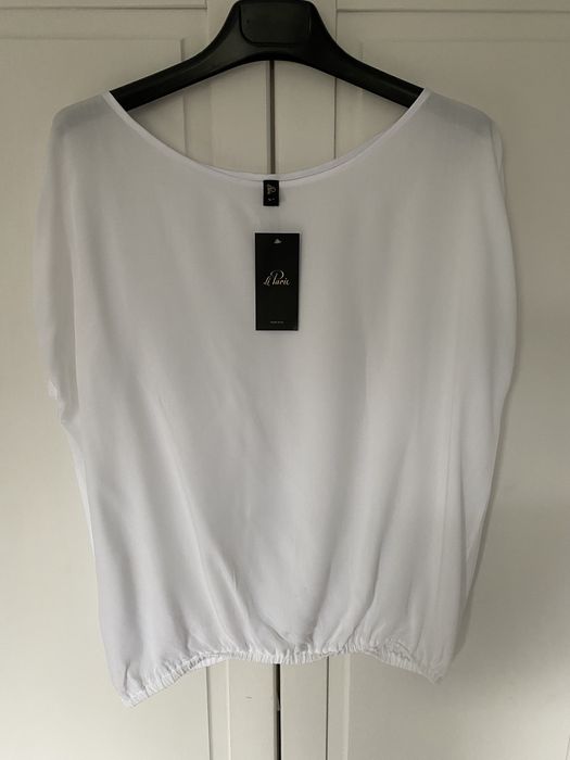 Li parie biała elegancka bluzka wizytowa koszula