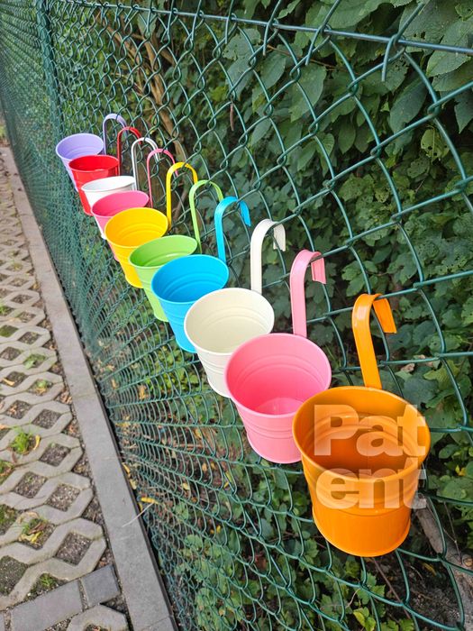 Doniczki kolorowe 10 sztuk na rośliny wiaty do ogrodu na balkon taras