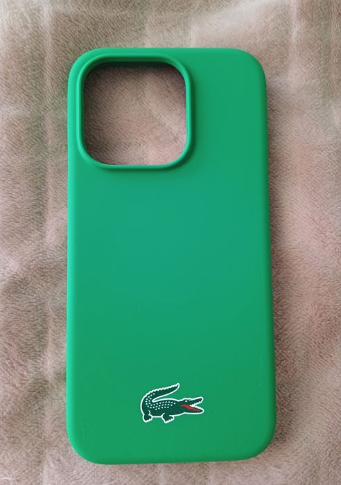 Lacoste etui na telefon iPhone 15 pro 6,1" zielony