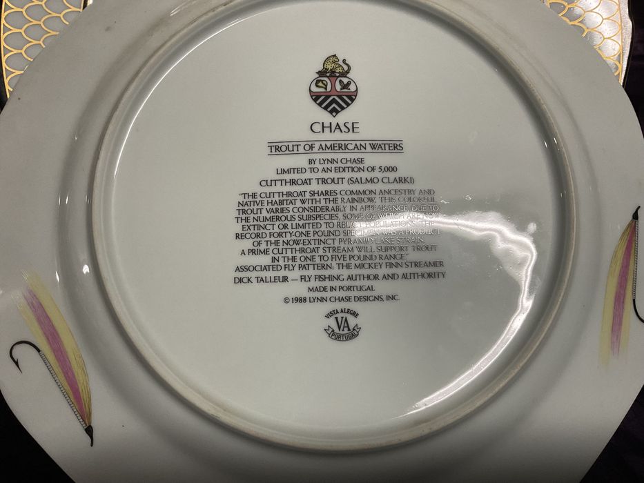 Pratos truta americana edição limitada 27 cm unidade