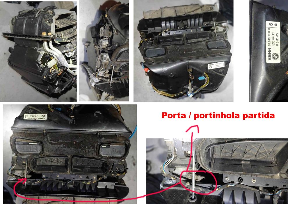 BMW E36 Centralina Motor ECU, Centralina ABS - Modulos Escovas EWS - Centralina Airbags, Airbag Condutor e Pendura - Sofagem Completa - Motoventilador