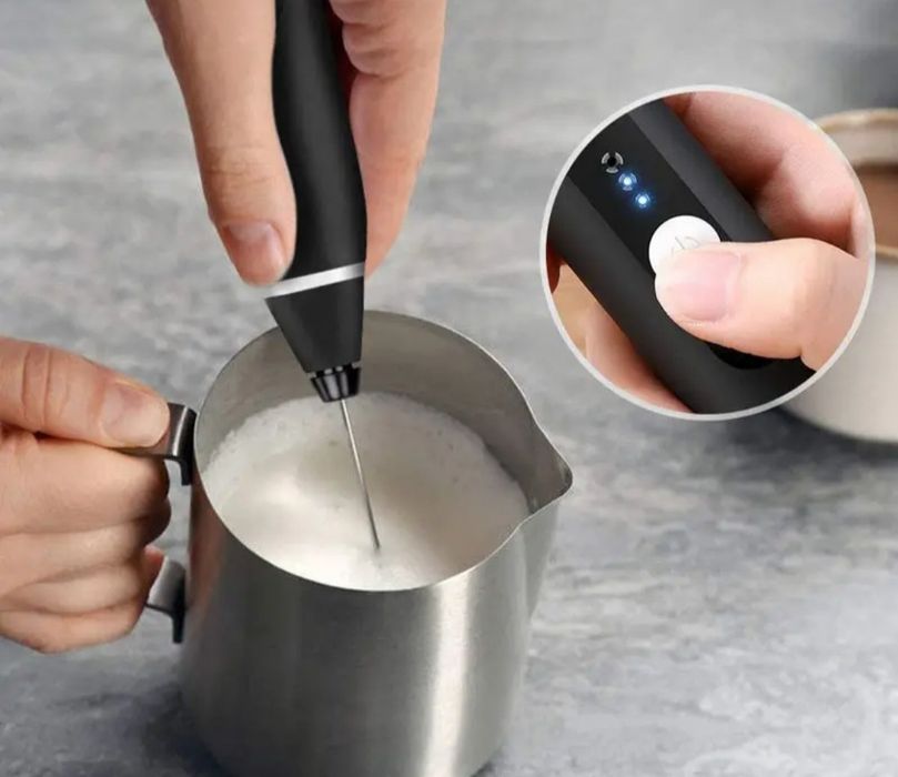 Миксер капучинатор с USB-разъемом, электрический портативный