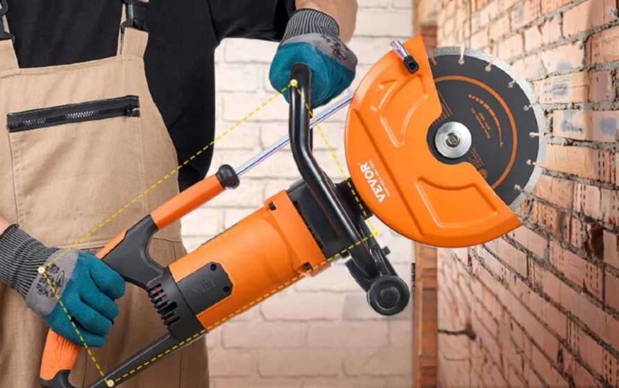Przecinarka do betonu 230mm 2000w piła tarczowa mokro/sucho z pompą