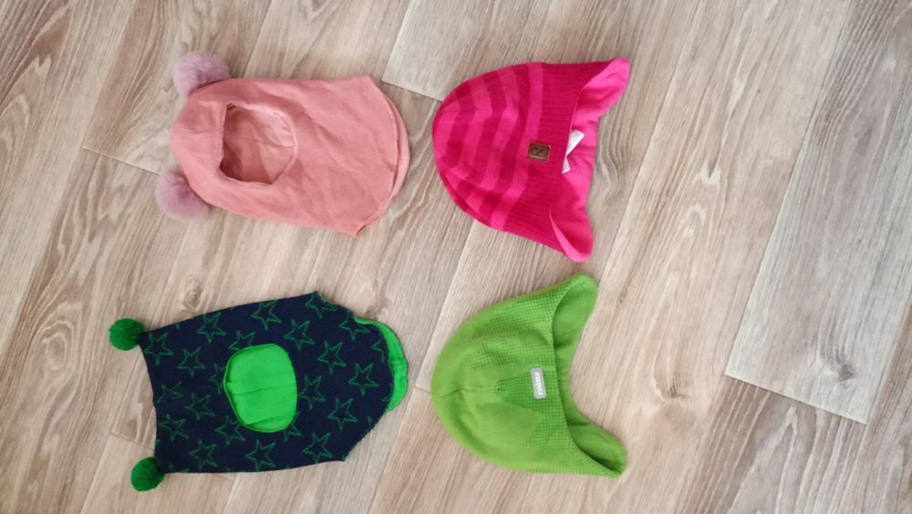 Цены снижены!Зимняя шапка шлем шерсть мериноса  0.5-1.5 года; шапка re