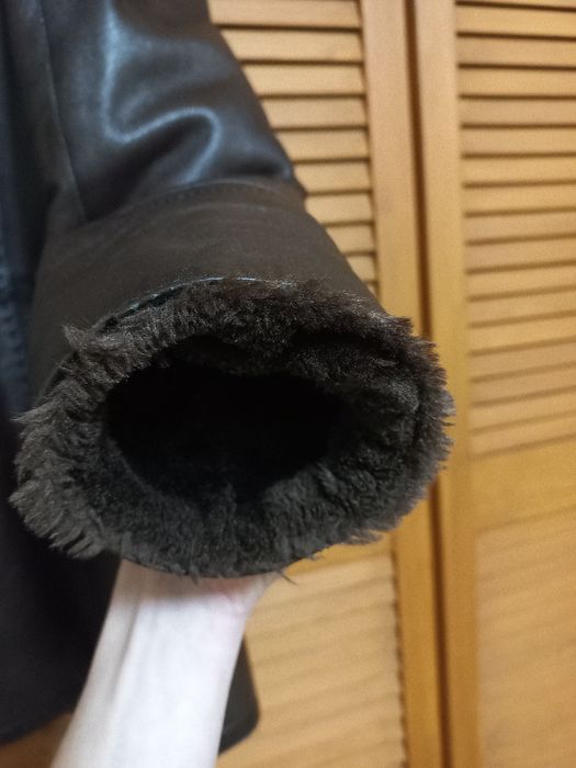 Чоловіча шкіряна дублянка