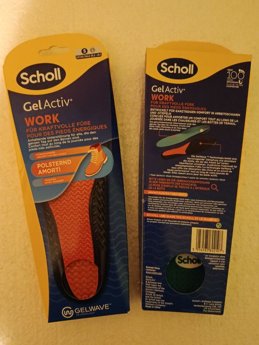 Гелевые стельки Scholl  Gel  Activ Work