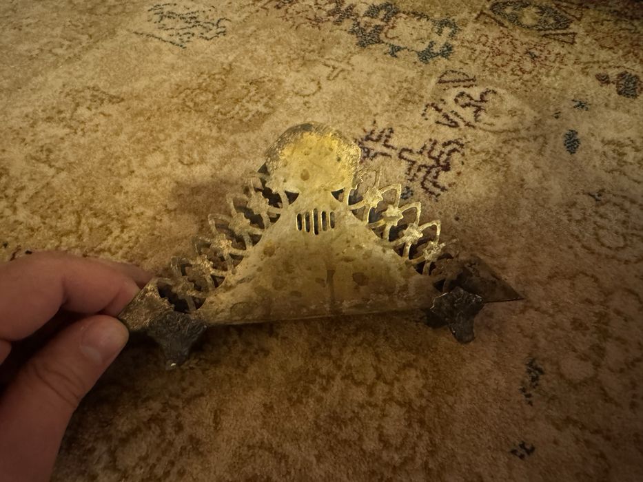 Serwetnik PRL metalowy 15 zł