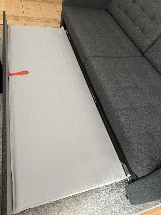 Sofa ikea landskrona 3 osobowa rozkladana ciemnoszara