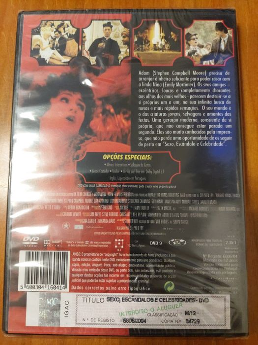 Dvd - Sexo Escândalo e Celebridades