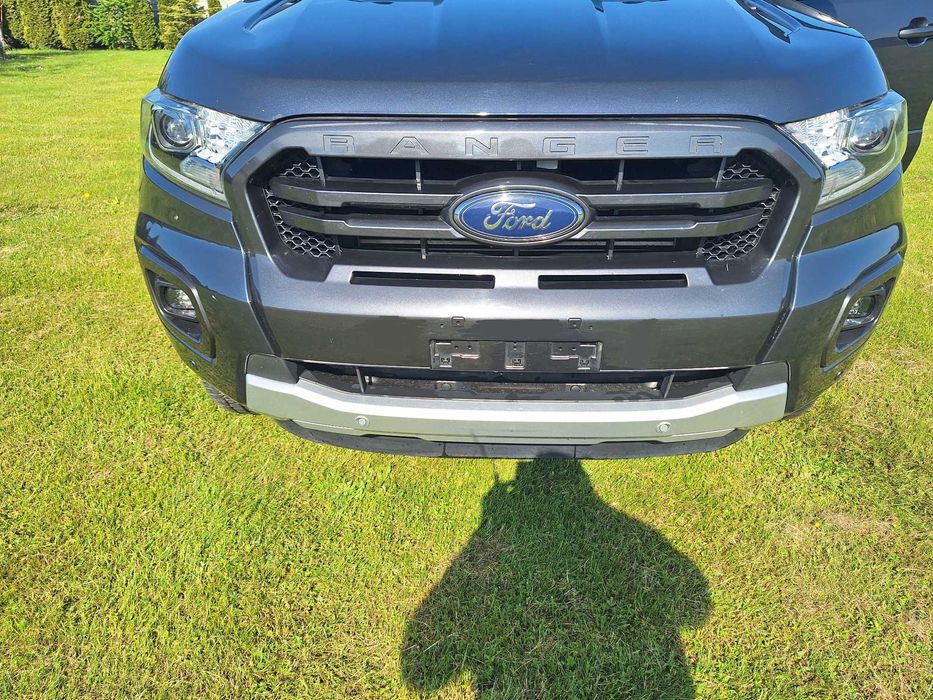 Maska Zderzak Pas Lampy Błotniki Kompletny Przód Ford Ranger Lift Kolor Grey 2.0 TDCI 2019-2023r