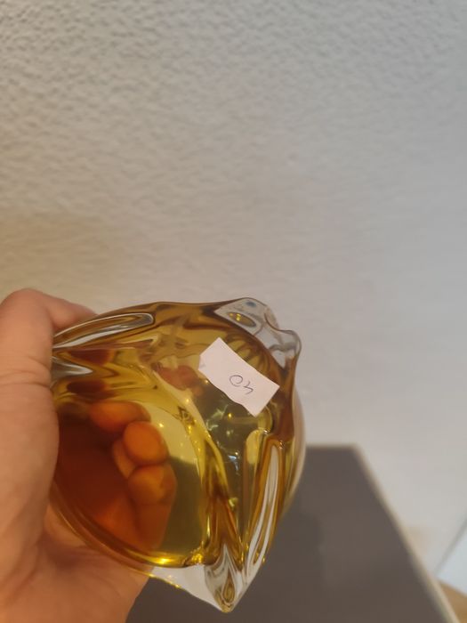 Szklana miseczka misa kolorowe szkło prl vintage retro