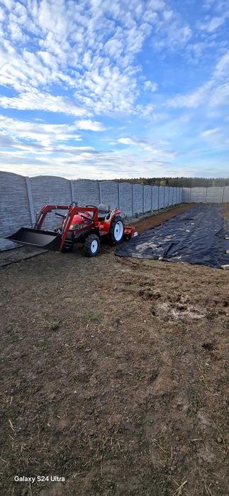 Traktorek glebogryzarka ładowacz wynajem