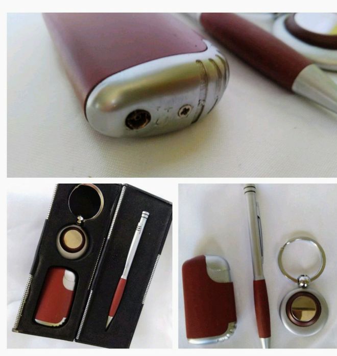 Подарунковий набір запальничка, ручка, брелок, новий