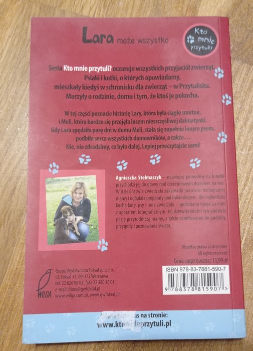 Agnieszka Stelmaszyk "Lara może wszystko" z serii "Kto mnie przytuli?"