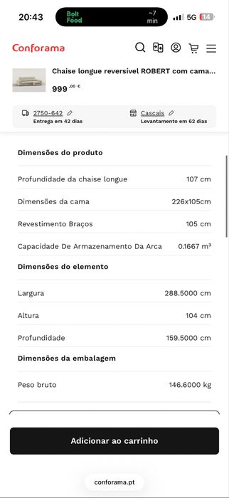 Sofa Robert conforama