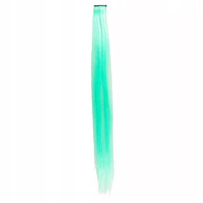 Świecące w ciemności pasemko - miętowe pasemka peruka. Arpex