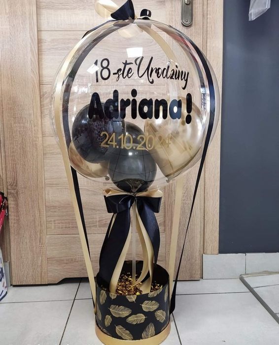 Balon,dekoracja balonowa,box balonowy,pudełko z balonem, kula balonowa
