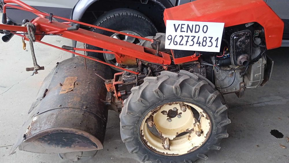 Moto-cultivador Lombardini Trator Valpadana a Bateria Pega de Chave