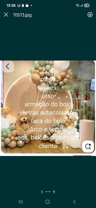 Decoração de festa