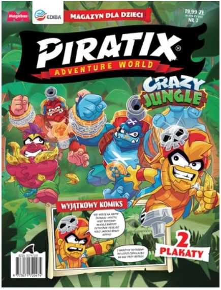 Gazetka magazyn czasopismo PIRATIX numery 1-10 + figurki Piratix Magicbox