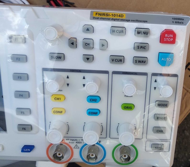 Цифровой двухканальный осциллограф 100 МГц_2 . Автодиагностика.