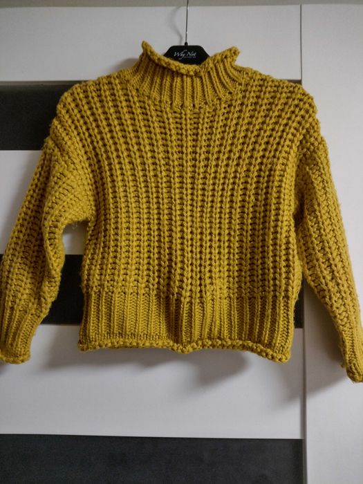 Sweter Reserved musztardowy