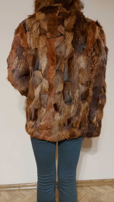 FUTRO damskie NATURALNE z lisa rude stan IDEALNY