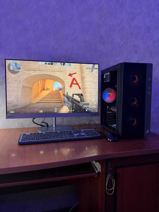 Ігровий ПК GTX 1060 Комп'ютер 4 ядра 16GB RAM Системний блок SSD + 1TB