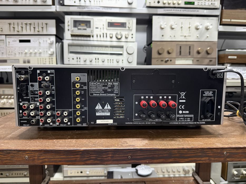 ‼️ Denon DRA-700AE – Amplituner Stereo Hi-Fi z Wejściem Phono i Tunerem FM/AM z RDS | Audio Room