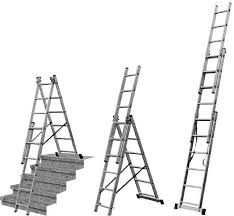Лестница алюминиевая 3-х секционная 6м. NOWA 3х9 Драбина алюмінієва