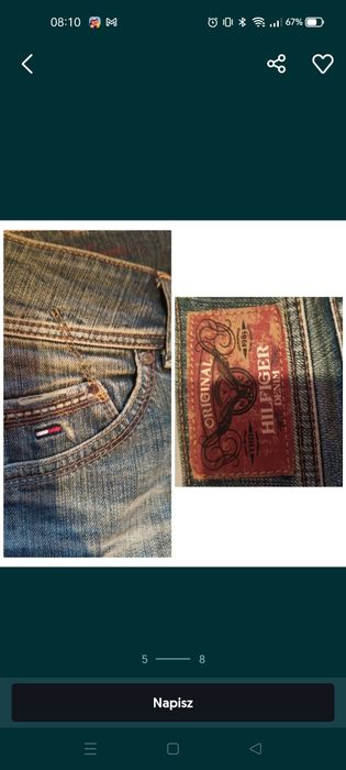 Mom jeans Tommy Hilfiger denim jeansy spodnie rurki Tommiego