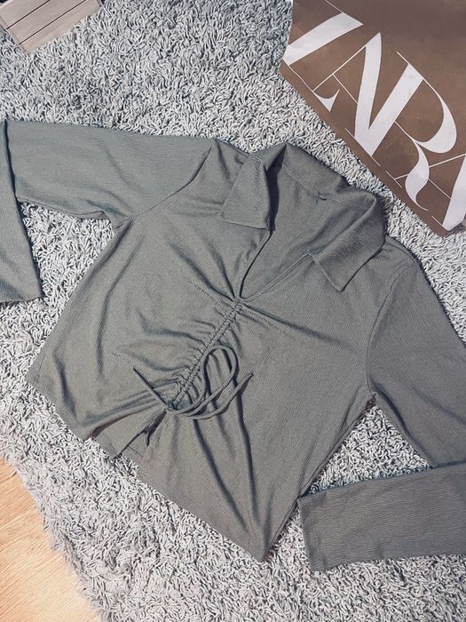 Bluzka koszulowa gina tricot brazowa rozm L