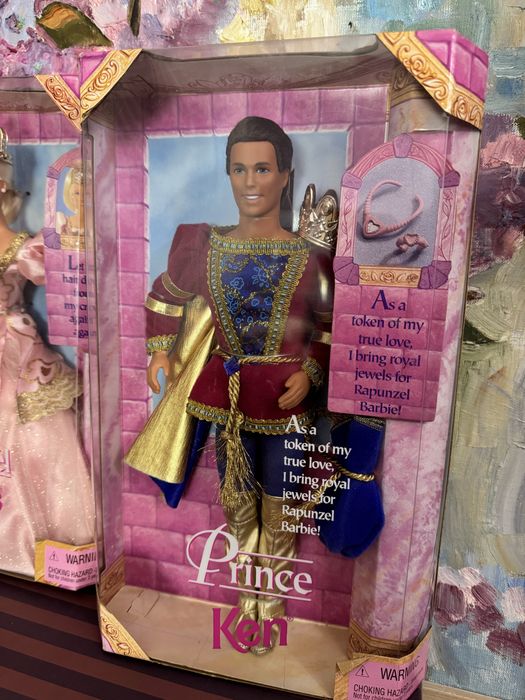Rapunzel Barbie and Prince Ken Барбі колекційна
