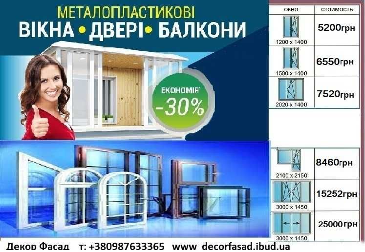 Встановлення і ремонт металопластикових вікон