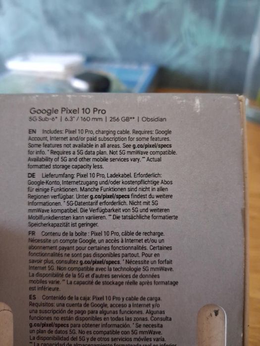 Google Pixel 10 Pro 256 GB Obsidian 5G – STAN IDEALNY