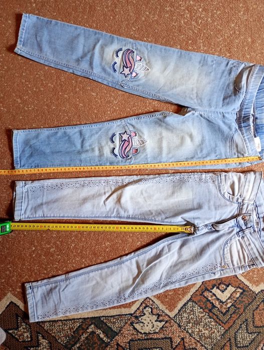 Джинси 2 пари для дівчинки 5-7 років