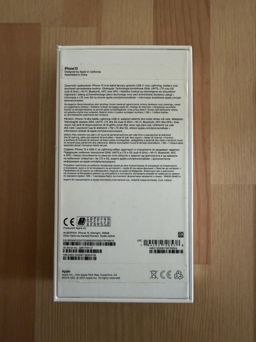 Apple iPhone 13 256GB - sprawny, bateria 77%