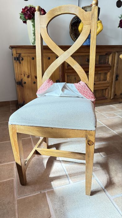 Mesa de jantar + 6 cadeiras rusticas marca Hacienda