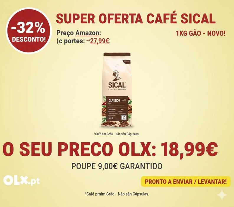 Café Grão Sical 5 Estrelas 1 Kg
