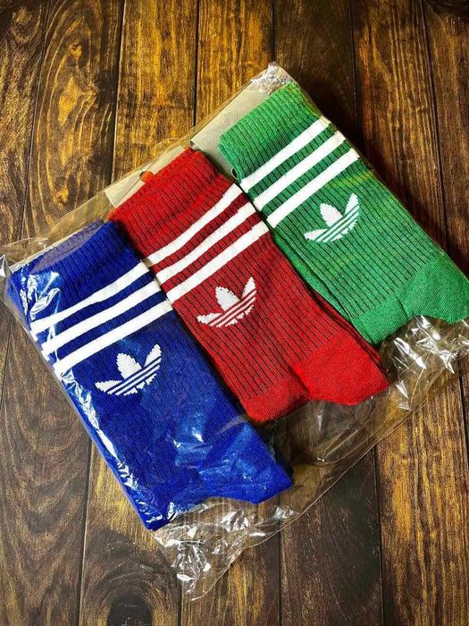 Високі кольорові  Шкарпетки Адідас | Носки ADIDAS | Шкарпетки ADIDAS