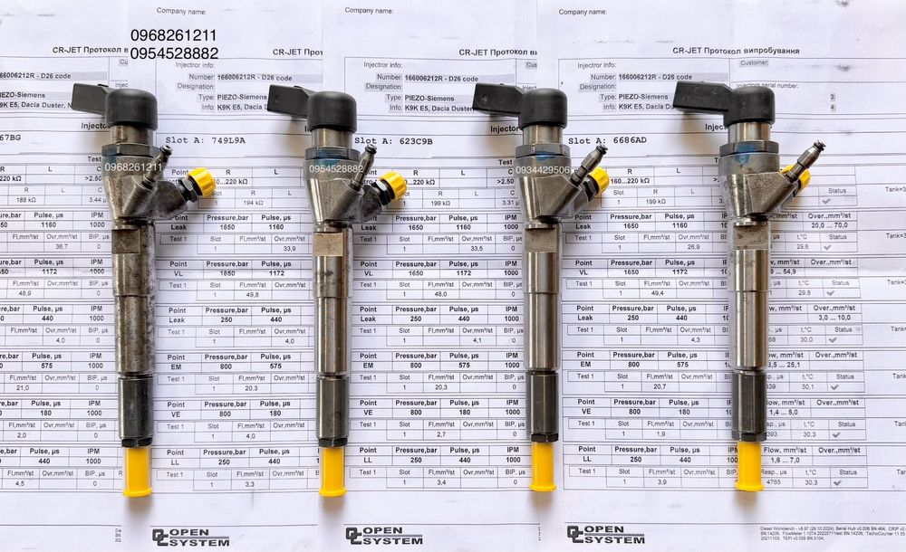 Форсунки 166006212r 1.5dci Меган Кенго Сценік Кашкай H8201100113