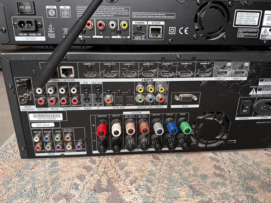 Harman Kardon AVR370 + BDT 30 + kpl głośników HKTS