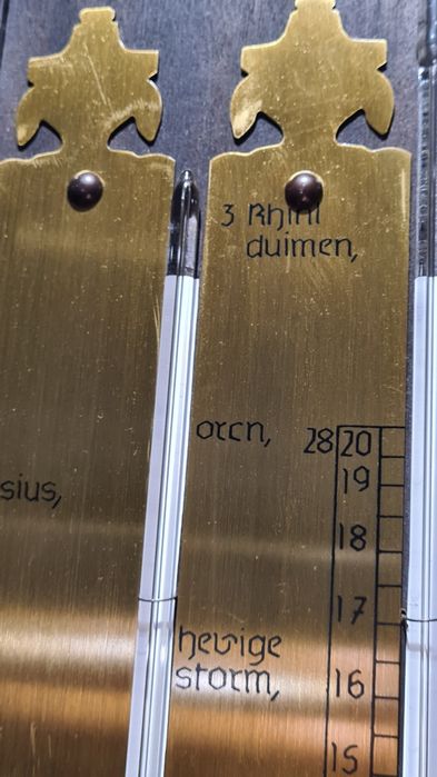 Duża ścienna stacja meteorologiczna – barometr, termometr – 120 cm – s