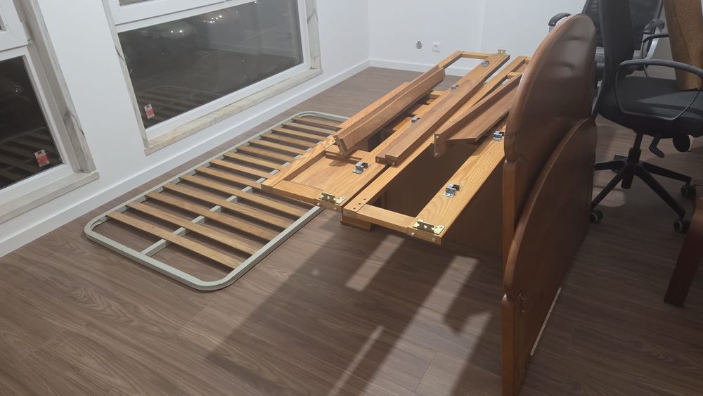 Cama Solteiro - madeira maciça