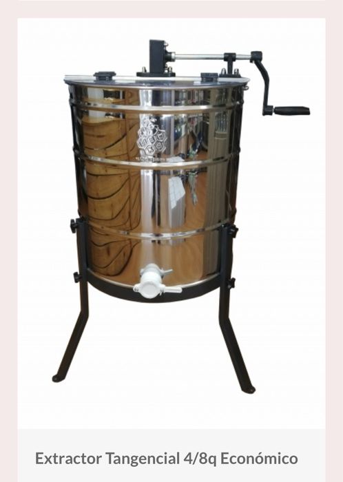 Extrator mel manual 4 /8 quadros tangencial inox