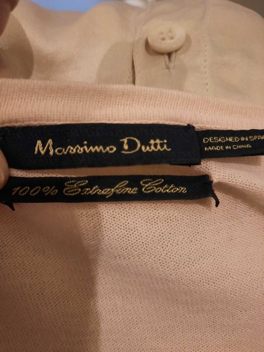 Blusa malha e seda Massimo Dutti