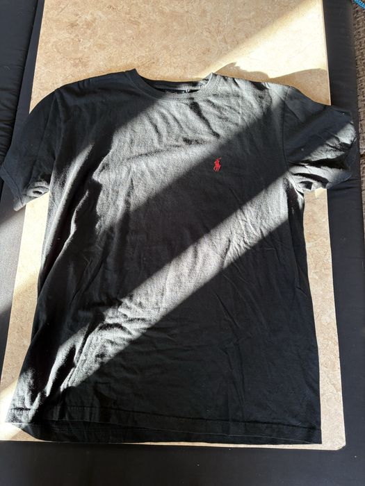 футболка поло черная