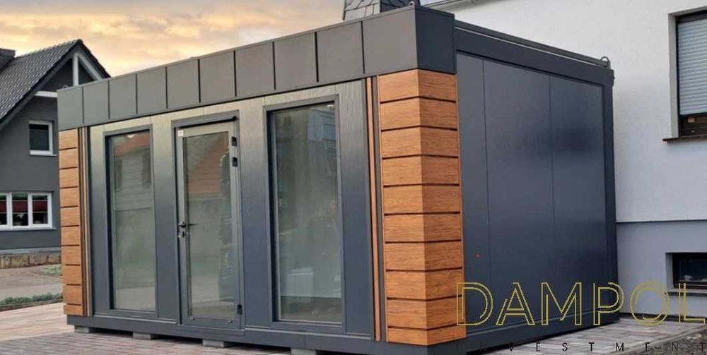 Gotowy pawilon kontener 600x300 6x3 biurowy handlowy usługowy ogrodowy