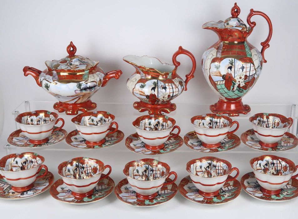 Serviço de café Vista Alegre motivo Oriental